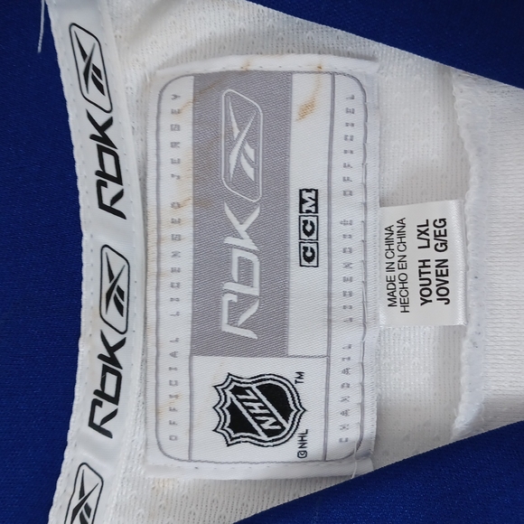 ✨3/$25✨ Toronto Maple Leafs Youth Rbk Jersey - L/XL - Picture 6 of 11